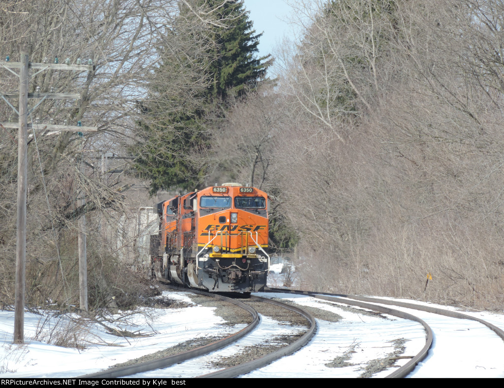 NS 310 with 3 BNSF 